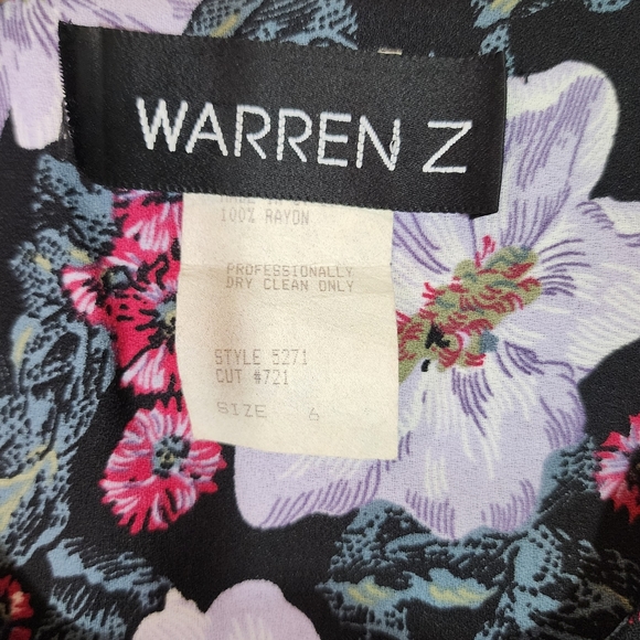 Vintage 80s Warren Z Shirt Dress - Picture 7 of 7
